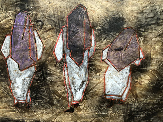 Abgewandt | Acryl auf Holz | 60x45cm | 240€