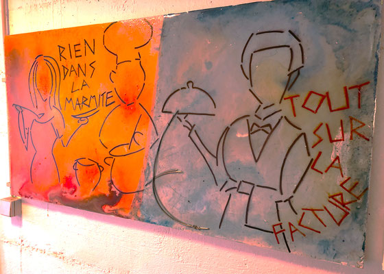 Bocuse à la carte | Acryl auf Holz | 120x60cm | 650€