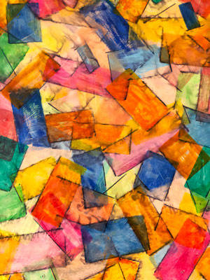 Geschachtelt | Acryl auf Karton | 70x50cm | 240€ | gerahmt