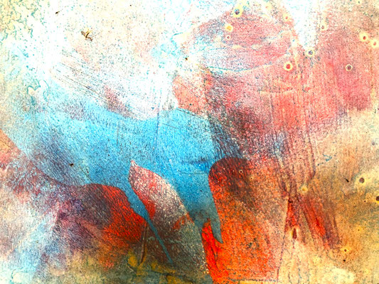 Detailansicht: Ready to pour II | Acryl auf Leinwand | 30x20cm | 120€