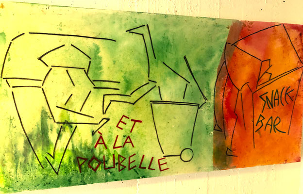 Bocuse à la carte | Acryl auf Holz | 120x60cm | 650€