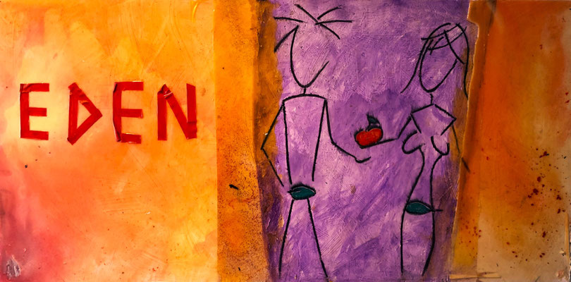 Eden | Acryl auf Holz | 120x60cm | 280€