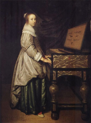 Hendrick Martensz Sorgh, Girl at a virginal