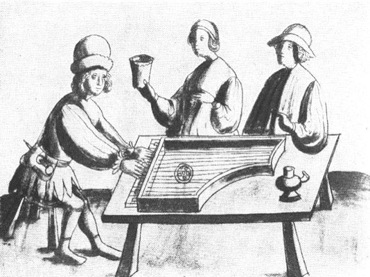 Clavecin primitif, Weimarer Wunderbuch ca. 1440