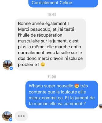 Produit Florènes pour chevaux pour la récupération musculaire de l'effort par le drainage des toxines musculaires, la décontraction musculaire, régénération des tissus ayant subit des micro-lésions, antalgique,...