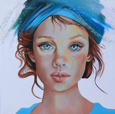 Calaina - 80 x 80 cms - Huile sur toile - 2300€