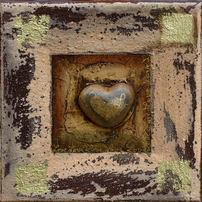 "coeur de pierre" - 20 x 20 - 75€