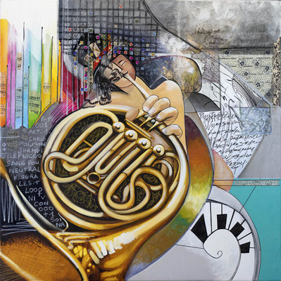 "Papillon" - 100 x 100 cm - 2500€