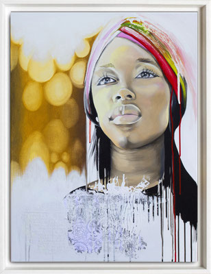 "Madras " 2 - 60 x 80 - Original VENDU -  Possible en digigraphie ou reproduction sur toile 