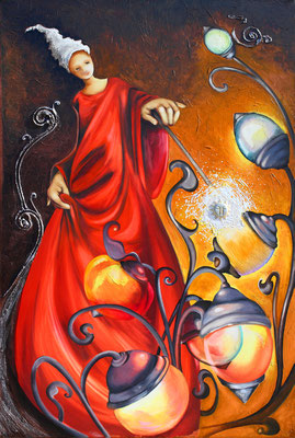 La fée lumière VENDU - 80 x 120 cm -disponible à l'édition sur papier fine art, toile sur chassis, alu Dibond 