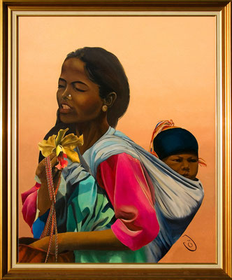 "Enfant dos" - 73 x 92 - VENDU ! - disponible à l'édition sur papier fine art, toile sur chassis, alu Dibond 