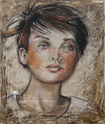 "Lor" 42 x 51 - 630€ Original VENDU  - Possible en digigraphie ou reproduction sur toile