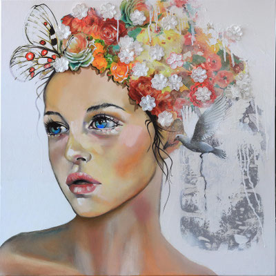 Isis - 80 x 80 cms - Huile sur toile - VENDU