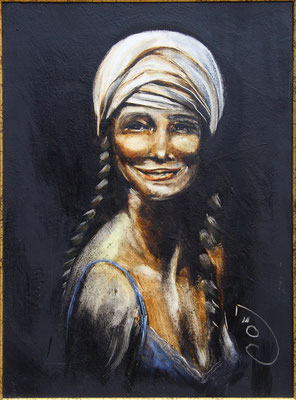 "Sortir" 46 x 33 - Original disponible - 560€ sans cadre - Possible en digigraphie ou reproduction sur toile