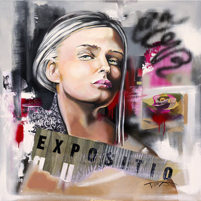 "Exposition" Original en 120 x 120 - 2900€ 