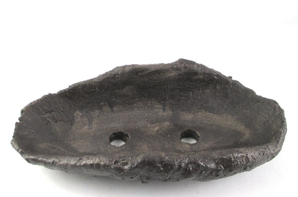 Bonsaischale floßform im Farbton anthrazit