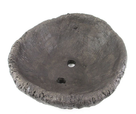 Bonsaischale Form rund in anthrazit