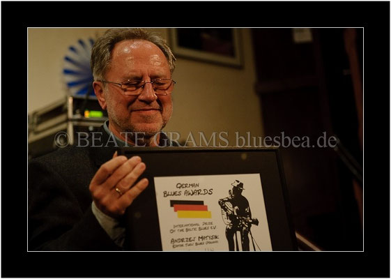 Andrzej Matysik, Verleihung German Blues Award - Ehrenpreis international