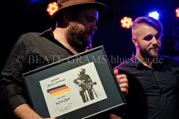 Wellbad gewinnt die German Blues Challenge 2015 in Eutin und fliegt im Januar 2016 zur IBC nach Memphis (USA).