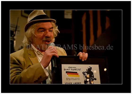 Vince Weber, Verleihung German Blues Award - Ehrenpreis: National