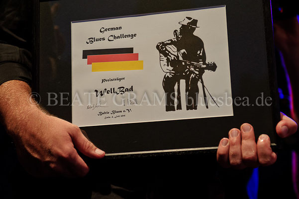 Wellbad gewinnt die German Blues Challenge 2015 in Eutin und fliegt im Januar 2016 zur IBC nach Memphis (USA).