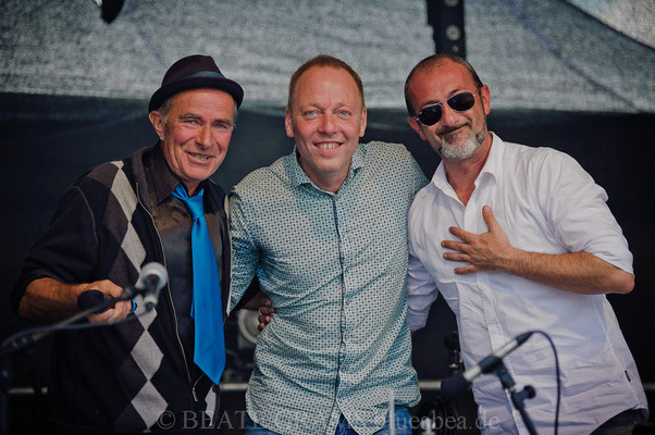 vlnr: Mick M, Martin Röttger, Farhad Heet.