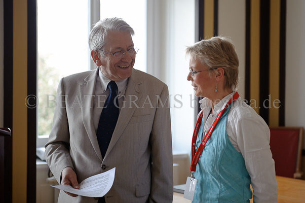vlnr: Klaus-Dieter Schulz (Bürgermeister Eutin), Barbara Bloch.