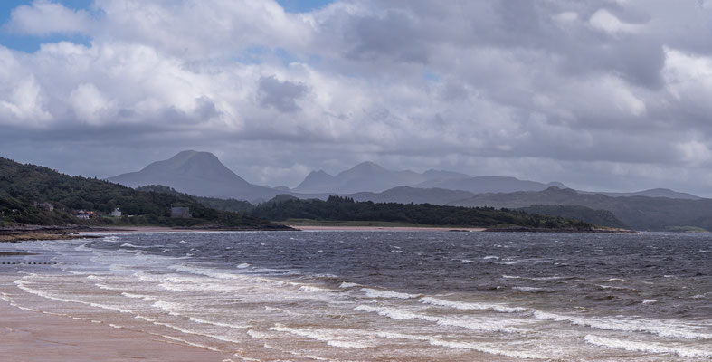 Heavy wind at Gairloch Beach, North West Highlands