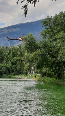 Wasseraufnahme in der Gravi