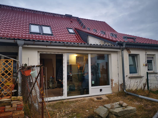 Neue Fenster im Anbau