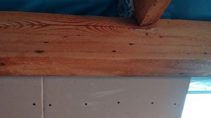 Abgeschliffene Balken