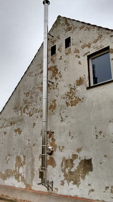 Der Schornstein in vollem Glanz