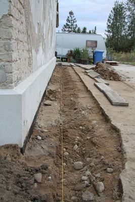 An der Außenwand