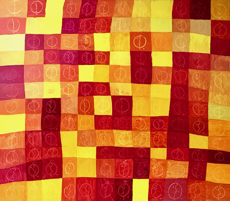 Tim und die 143 Zigarren, Acryl auf Leinwand, 133x117 cm, 2005