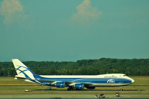 Boeing 747-8F Air Bridge Cargo ABC, Milano, 08.08.2018, Steve Baaß