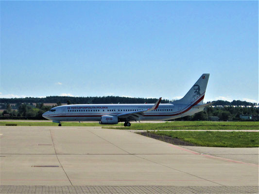 Boeing 737-800 Winglet, Polnische Präsidenten Maschine, 06.08.2018, Gdansk Airport Maxwell Leu