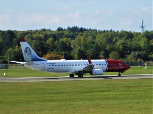 Boeing 737-800 Norwegian , 30.09.2018, In Hamburg, Maxwell Leu