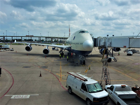 Boeing 747-400 British Airways, Dallas Fort Worth, Mai 2018, Maxwell Leu
