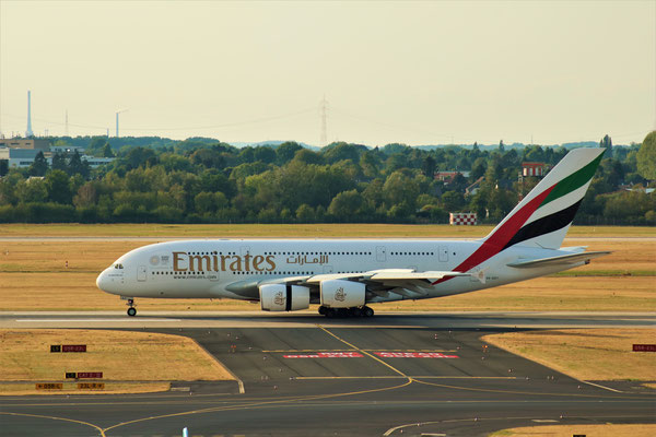 A380 Emirates, Düsseldorf, 11.08.2018, Steve Baaß