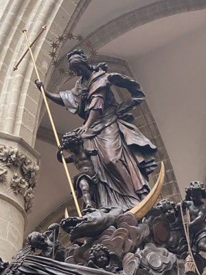 ThP 230630 Brussel - Kathedraal - Preekstoel - 1699 - Beeldhouwer Hendrik Fran Verbruggen.