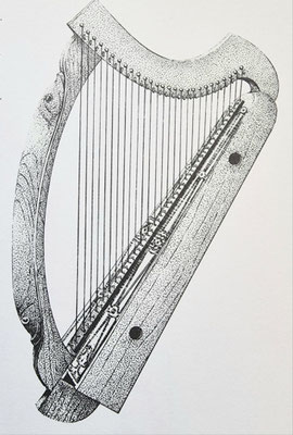 Foto: Henk Penterman 230514 - Middeleeuwse harp.