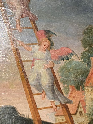 ThP 230411 Maastricht - Schatkamer OLV - De middelste Engel op de ladder - op de Verticale Energielijn - naar de Hemel.
