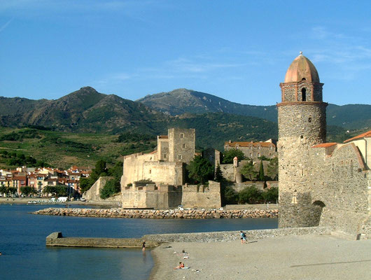 Collioure, l'église et le Château Royal