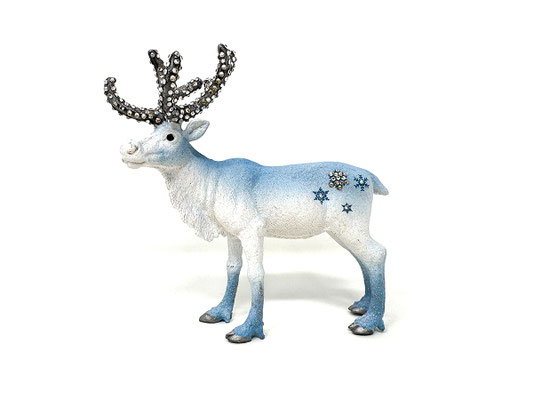 72293 Glänzendes Rentier mit echten Swarovski Kristallen