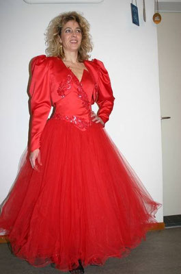 BALL-/Brautführerinkleid, Fr .95.-, Gr. 36/38, Kleid mit Srickerei und Pailleten + Bolero-Jäckchen