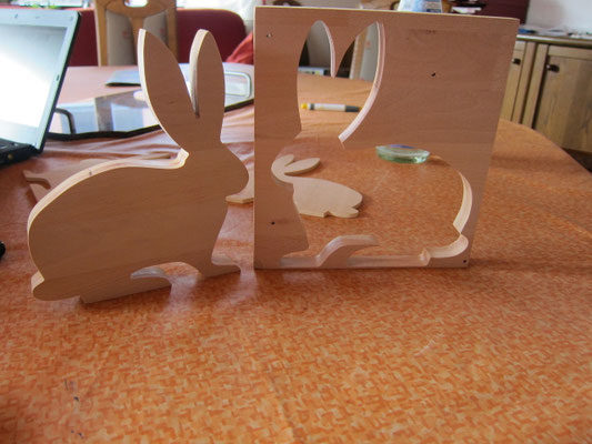 Holz-Hase / kreativ-fraesen