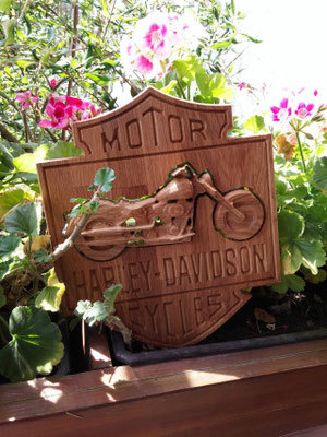 Harley Davidson Motrorrad von kreativ-fraesen.de