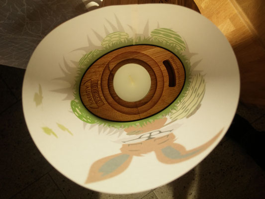 Windlicht Osternest / kreativ-fraesen