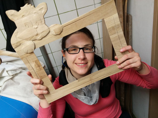  Bilderrahmen Katze / CNC gefertigt / kreativ-fraesen