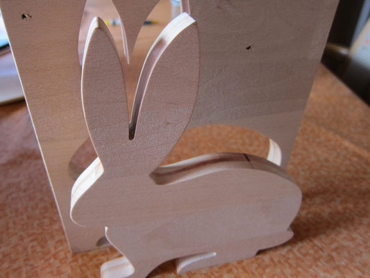 Holz-Hase / kreativ-fraesen